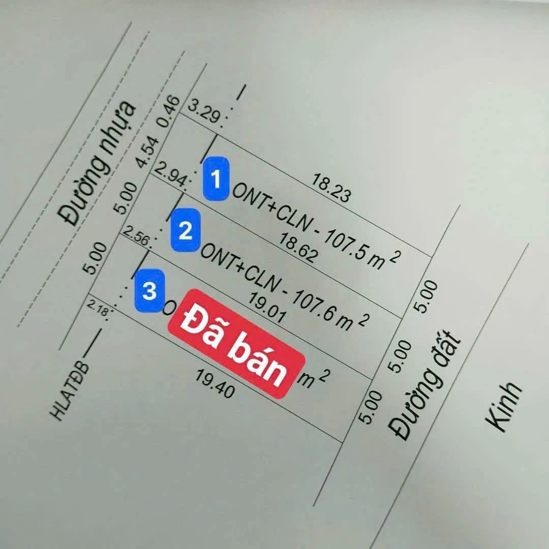 Bán 2 nền đất 105m² Song Phú, Vĩnh Long, 295 triệu/nền - Ảnh 1