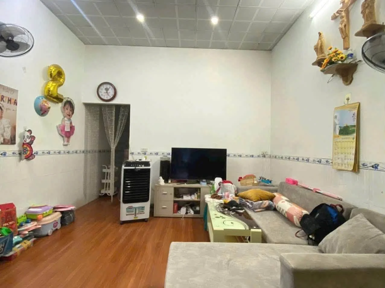 Bán nhà cấp 4 100m2 sổ riêng, đường 2 xe hơi, KDC Định Thuận Tân Hiệp - Ảnh 1