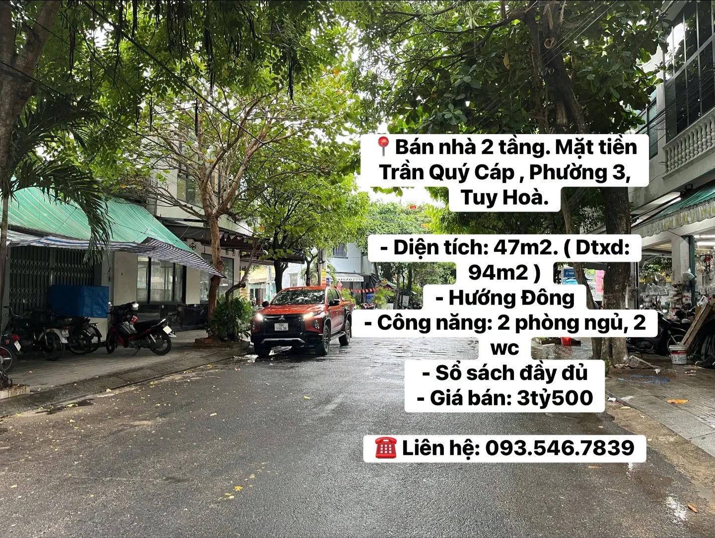 Bán nhà 2 tầng mặt tiền Trần Quý Cáp, 47m², Tuy Hoà - Ảnh 1