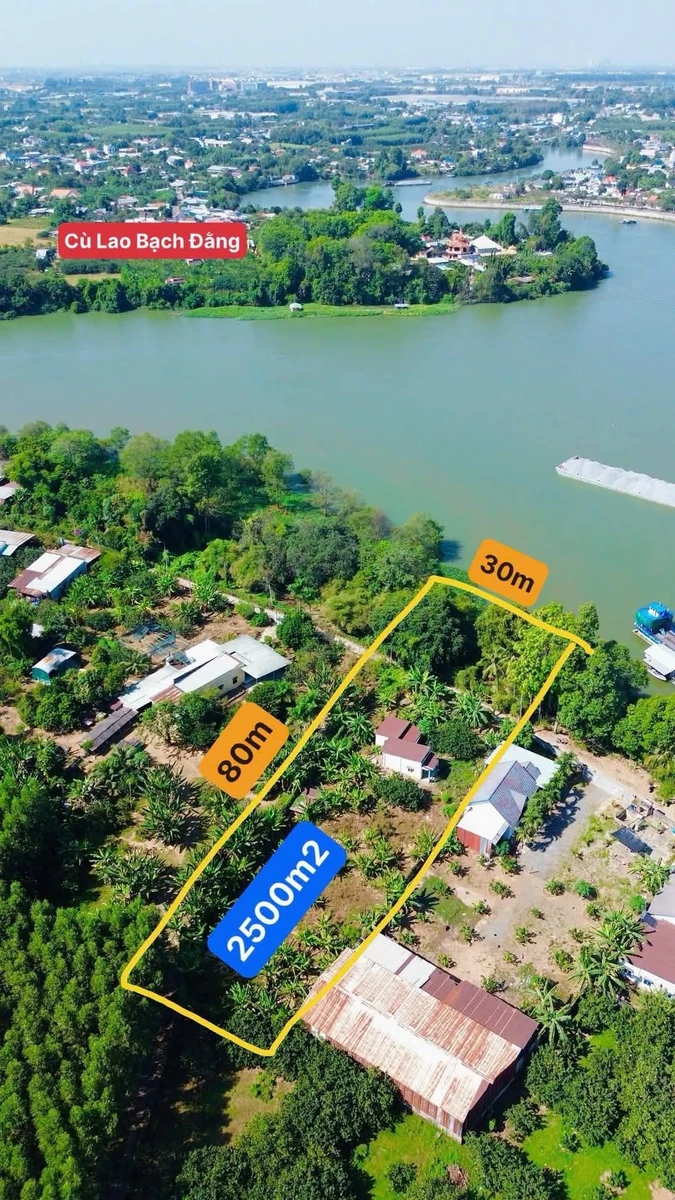 Bán đất 2500m2 thổ cư 300m2 view sông Đồng Nai, Tân Triều - Ảnh 1