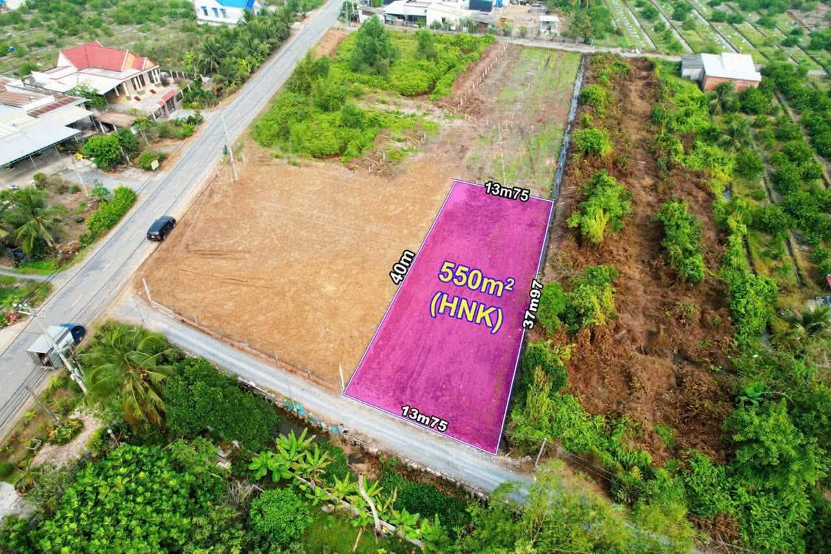 Bán đất 550m² xã Thạnh Hoà Bến Lức Long An 1 tỷ 50 triệu - Ảnh 1