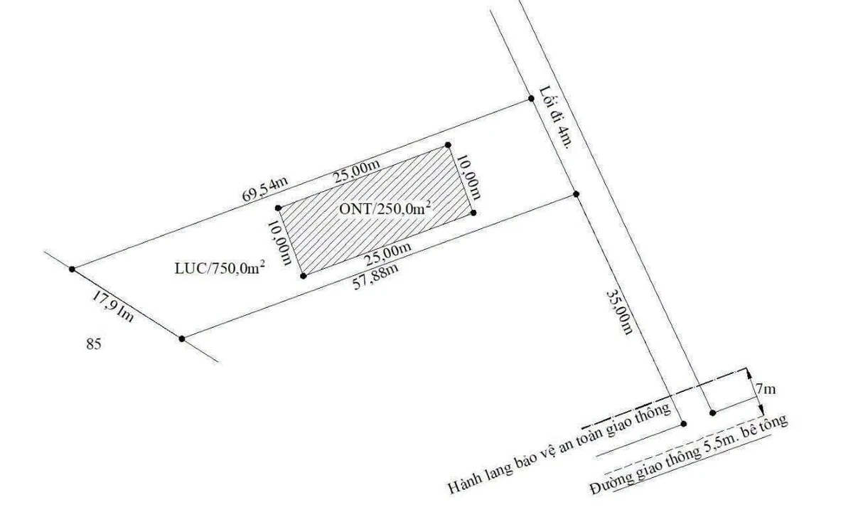 Bán 1.000m2 đất thổ cư và đất lúa gần ngã tư Lạc Tấn, giá 1,25 tỷ - Ảnh thu nhỏ 5
