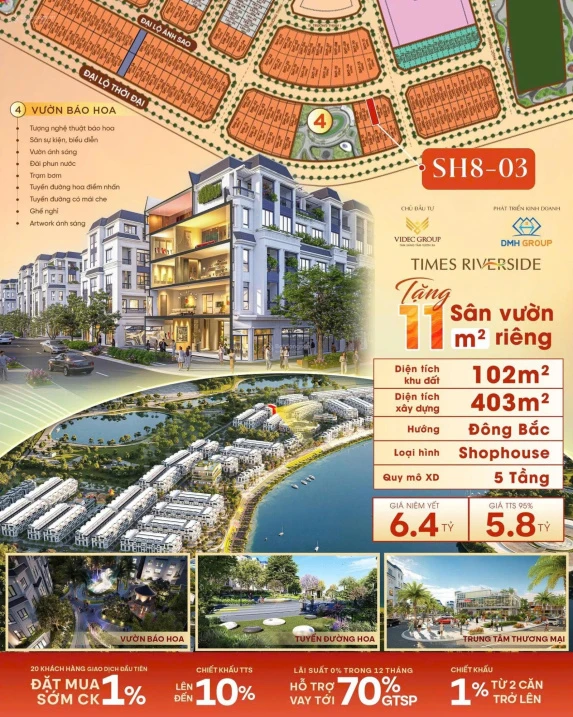 Times Riverside mở bán SH8 dãy shophouse được nhiều nhà đầu tư quan tâm! - Ảnh thu nhỏ 3
