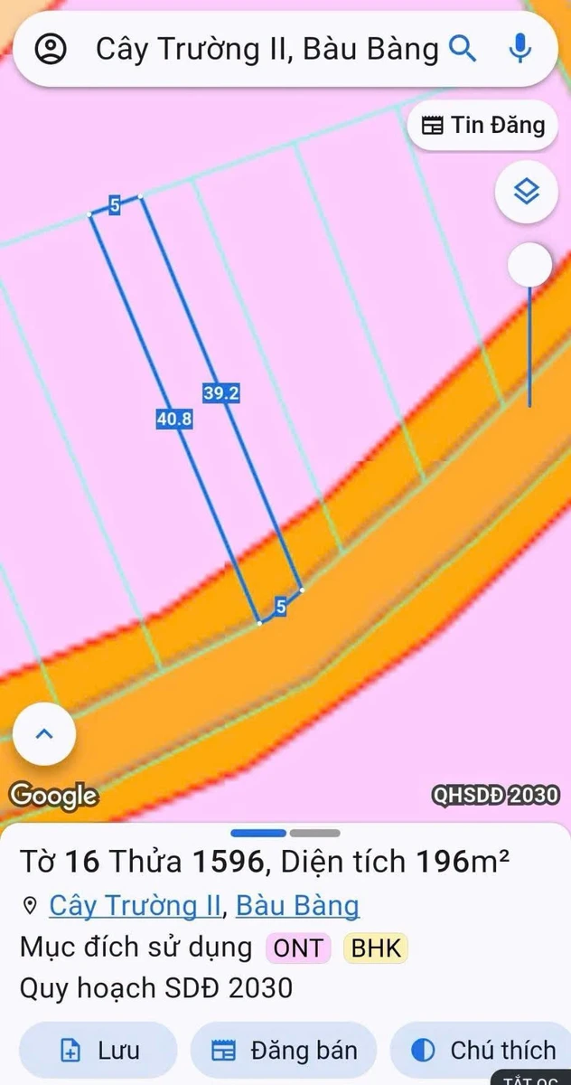 Bán đất 200m² đường Cây Trường, Bình Dương, 839 triệu - Ảnh thu nhỏ 5