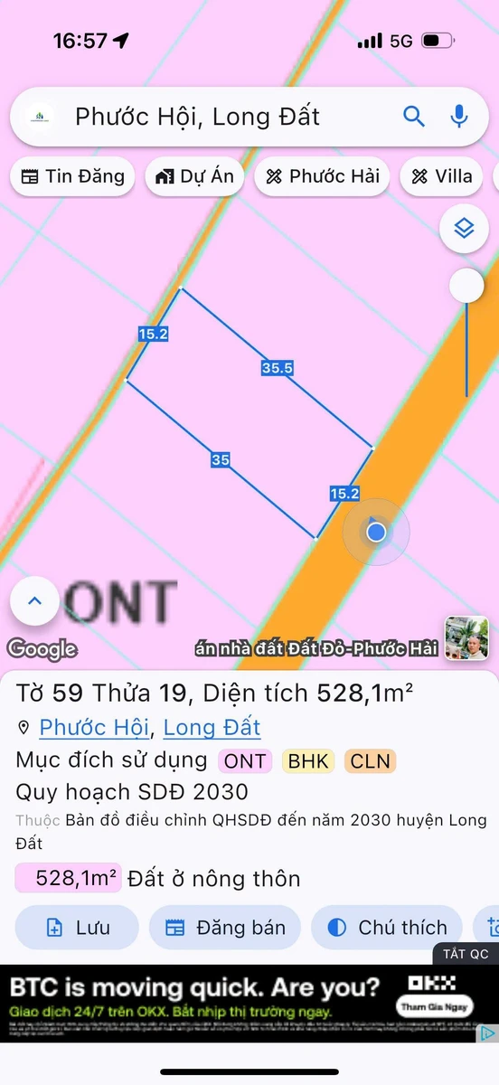 Bán đất 528m² Phước Hải, Bà Rịa - Vũng Tàu 3 tỷ 500 - Ảnh thu nhỏ 5