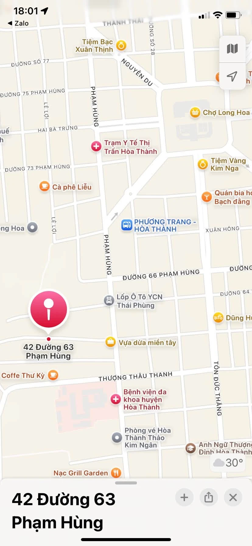 Bán đất hẻm nhựa 63 Phạm Hùng, gần chợ Long Hoa, Hòa Thành, 250tr/m2 - Ảnh 1