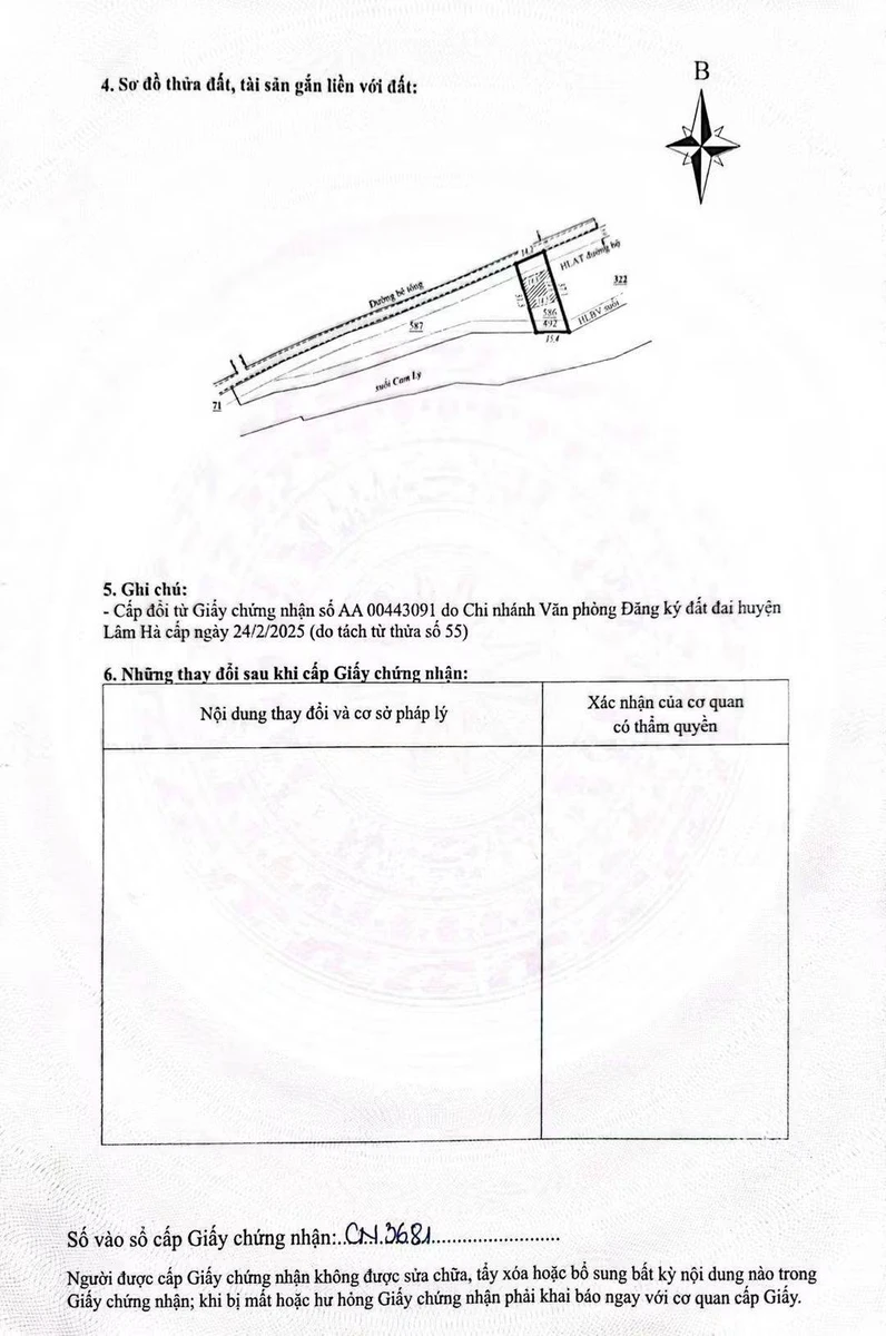 Bán đất Tiền Lâm Nam Ban 492m² mặt tiền 14m - Ảnh thu nhỏ 2