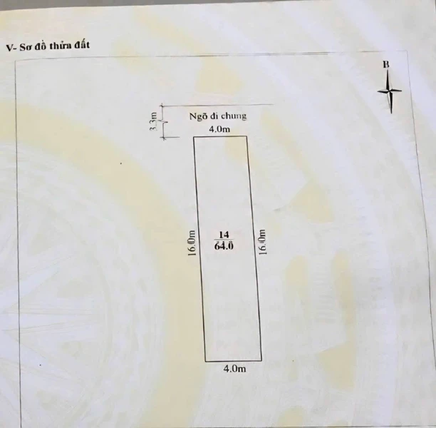 Bán lô đất 64m2 gần chợ Đông Thành, Bình Tân