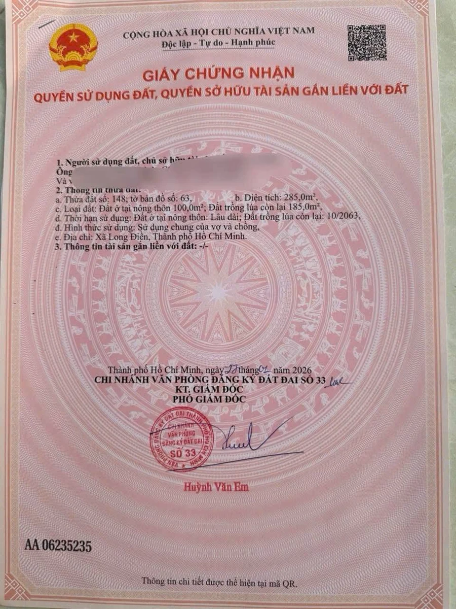 Bán đất mặt tiền Trần Hưng Đạo Long Điền 285m2, 2 tỷ 650 - Ảnh thu nhỏ 5