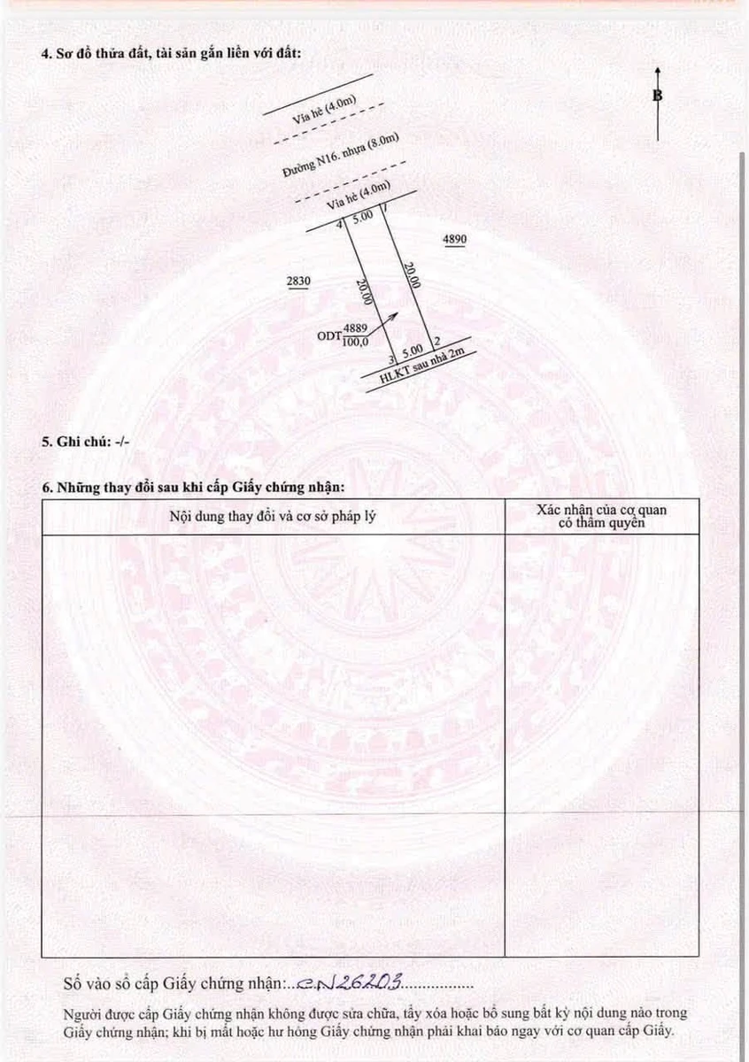 Bán đất thổ cư 100m2 gần KCN Mỹ Phước 3, Bến Cát, Bình Dương - Ảnh thu nhỏ 2
