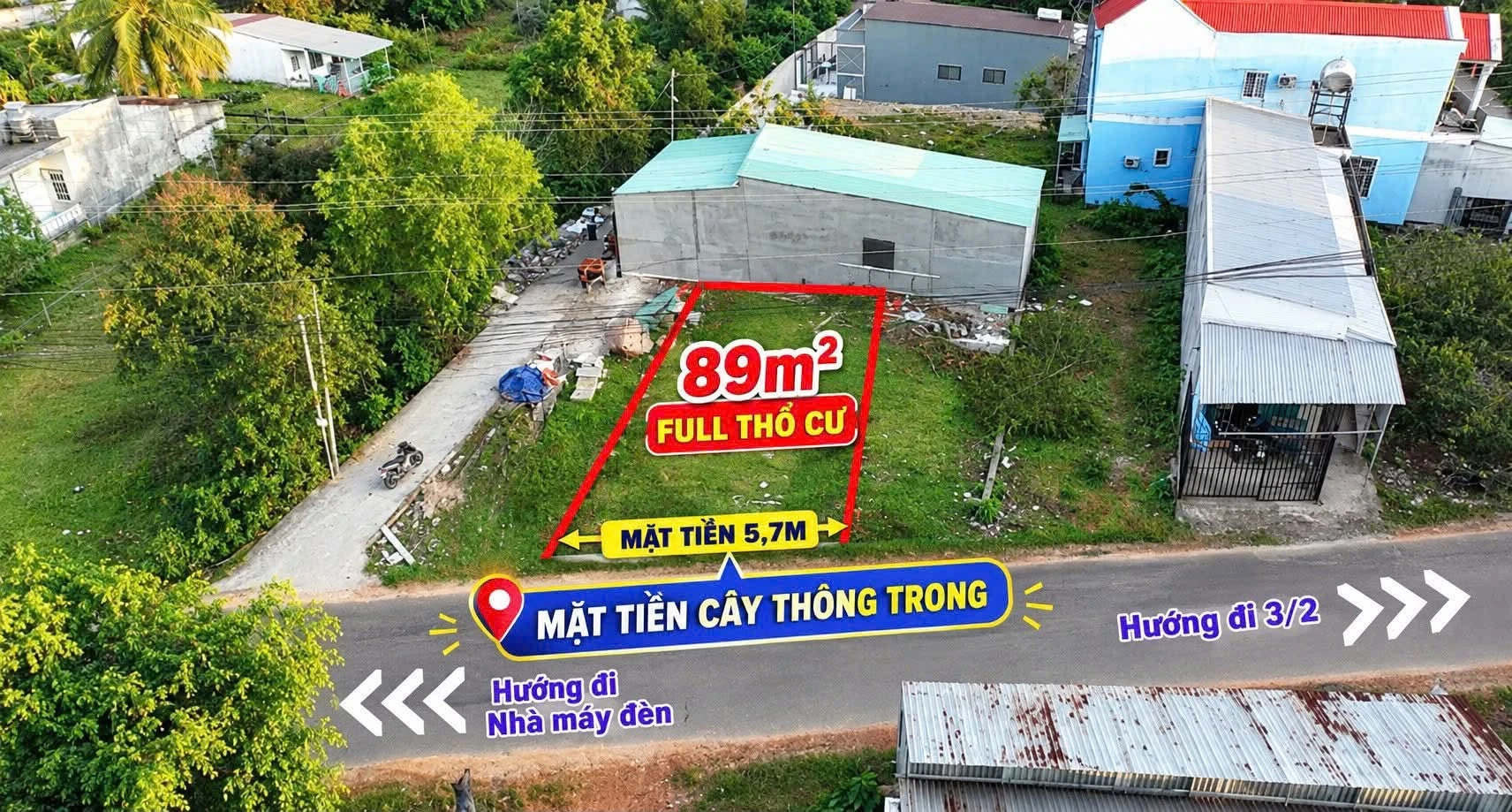 Bán đất nền 89m2 mặt tiền Cây Thông Phú Quốc - Ảnh 1