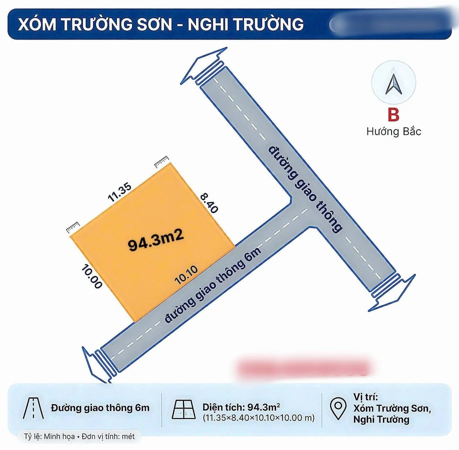 Bán đất 95m² Xã Nghi Trường 5 tỷ - Ảnh thu nhỏ 2