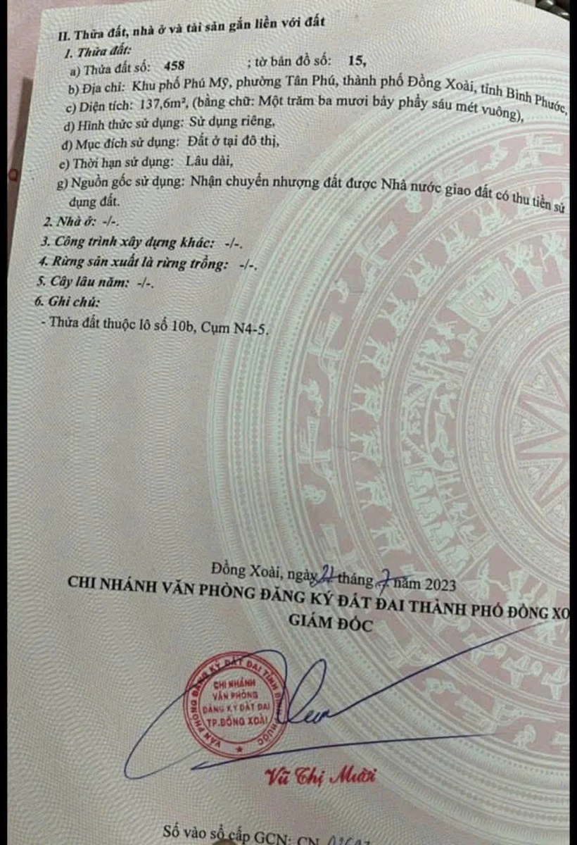 Bán đất TĐC Tân Phú gần trường Hùng Vương 137,7 m² - Ảnh thu nhỏ 2