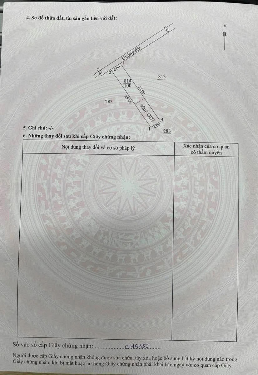 Bán đất Bình Nhâm 100m2 giá 2 tỷ 2 - Ảnh thu nhỏ 5