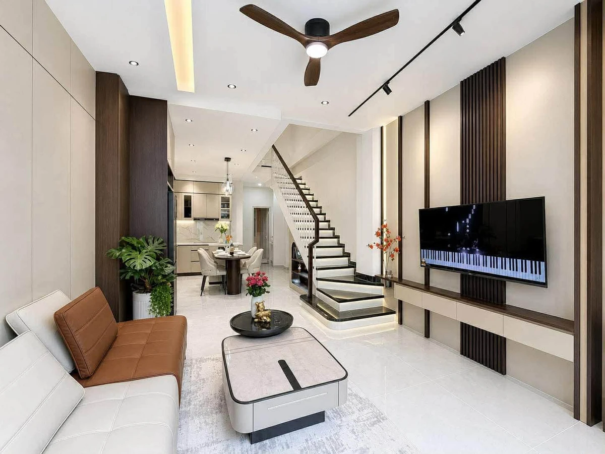 Bán nhà phố 60m² 3 tầng nội thất đầy đủ Bình Thạnh 8.79 tỷ - Ảnh thu nhỏ 2