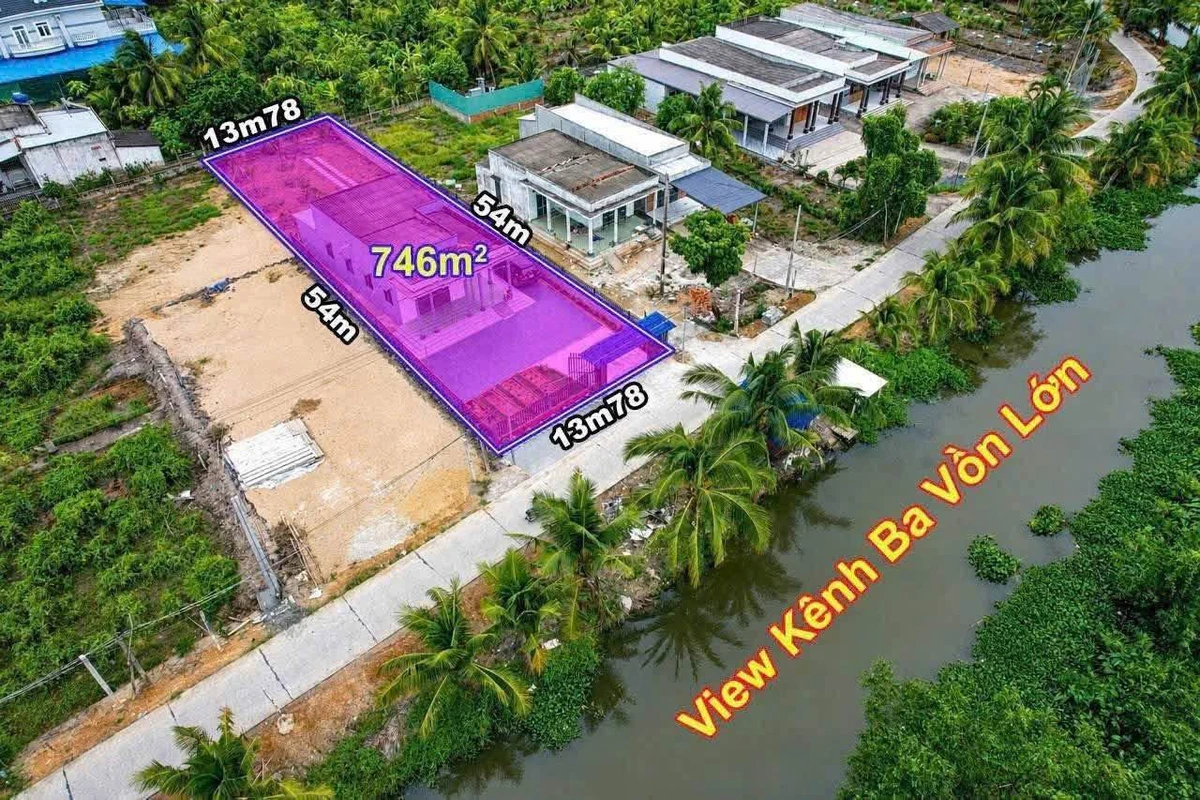 Bán nhà vườn view sông 746m² Bình Đức, Tây Ninh - Ảnh thu nhỏ 3