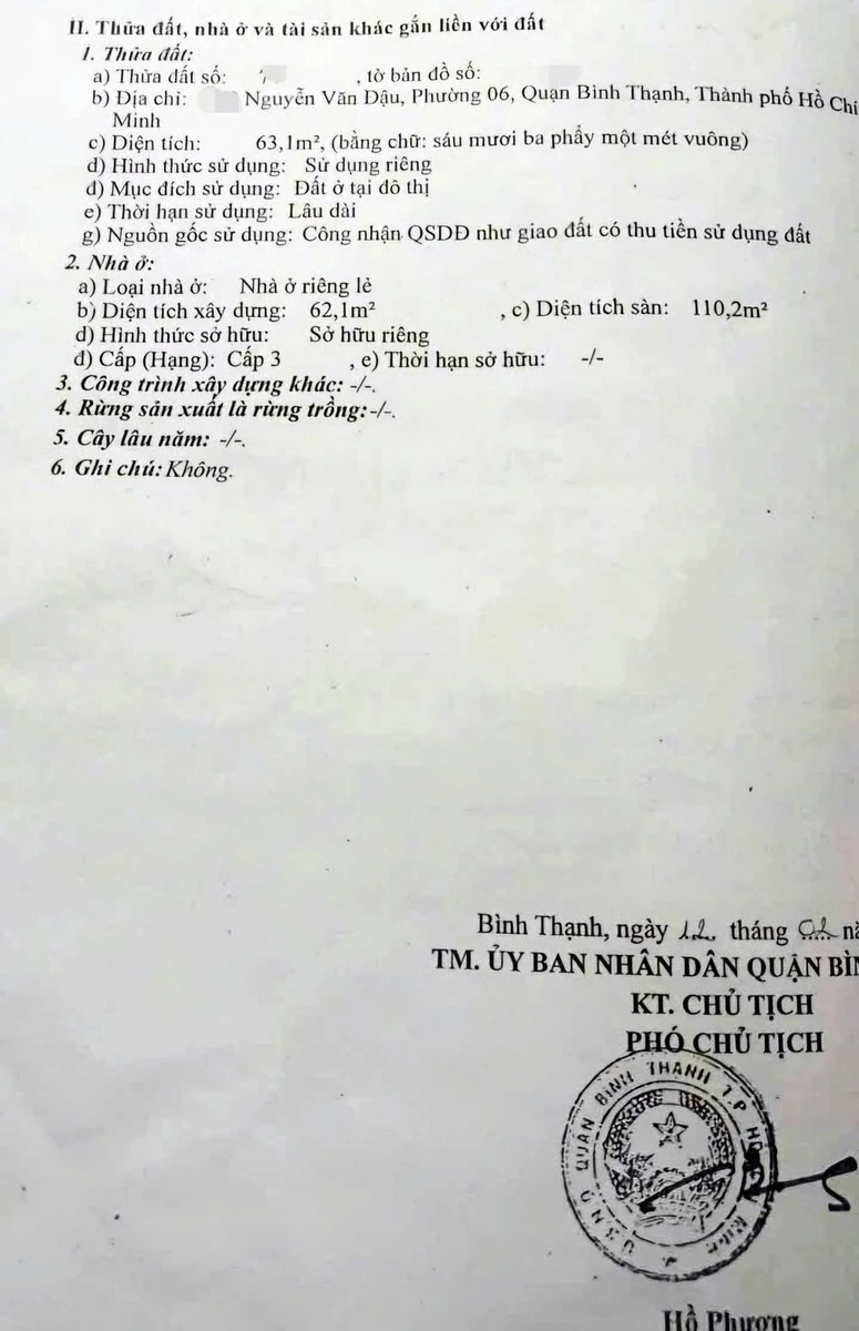 Bán nhà Nguyễn Văn Đậu, P6, Bình Thạnh, 80m2, 6.6 tỷ - Ảnh 1