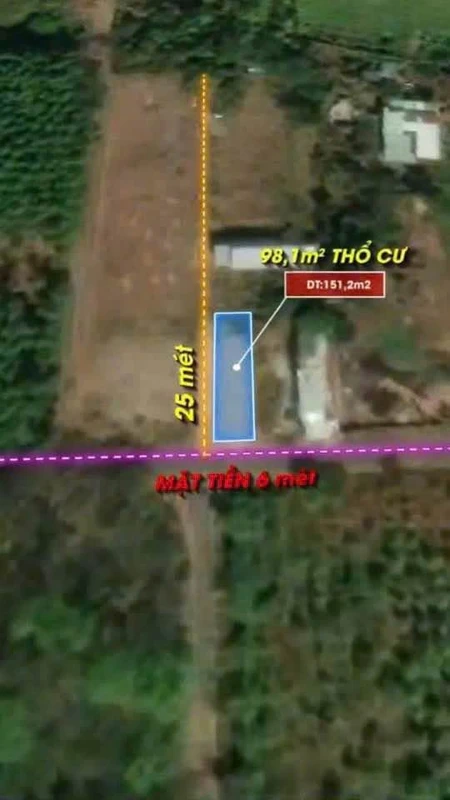 Bán đất hai mặt tiền 151m² Trảng Bom, Đồng Nai