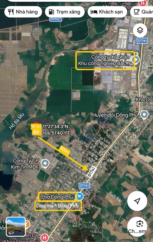 Bán đất nền 100m² mặt tiền Phường Đồng Phú, Bình Dương