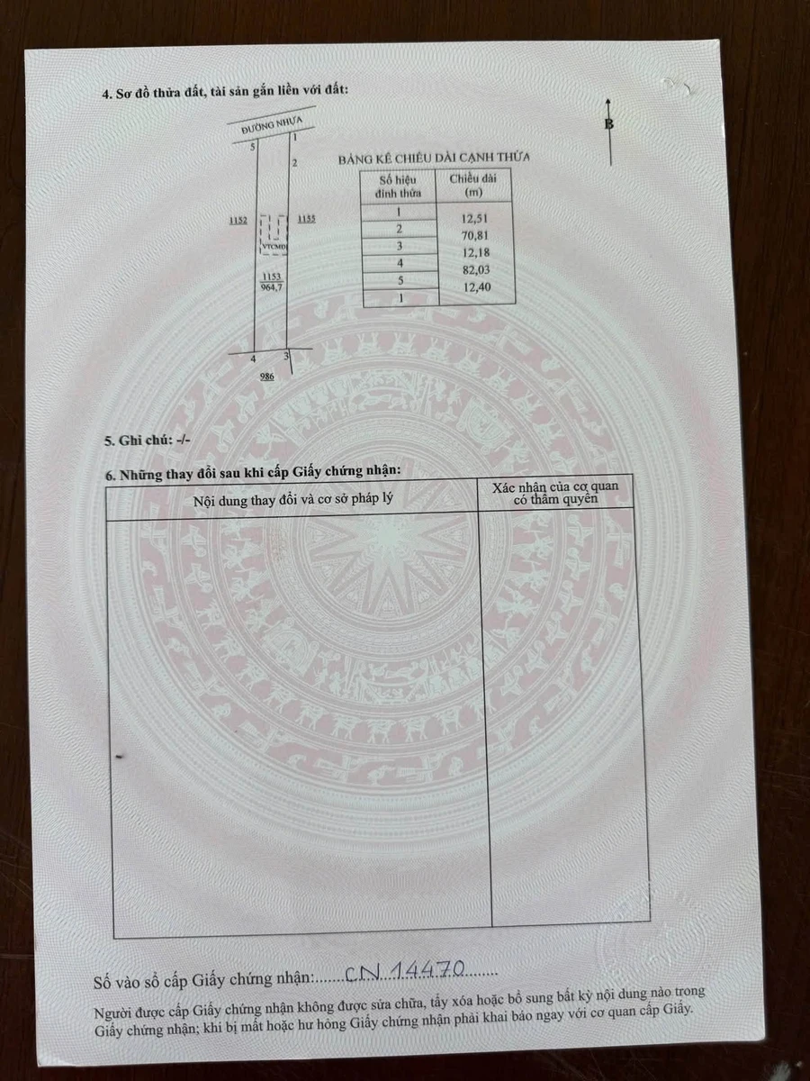 Bán đất 964m2 Phước Hải, Bà Rịa - Vũng Tàu 2.8 tỷ - Ảnh thu nhỏ 3