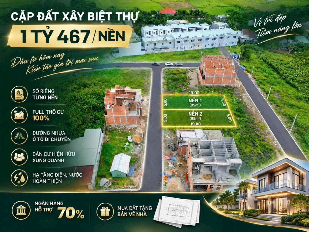 Bán đất Gò Dầu Tây Ninh 80m² giá 450 triệu 730m - Ảnh 1