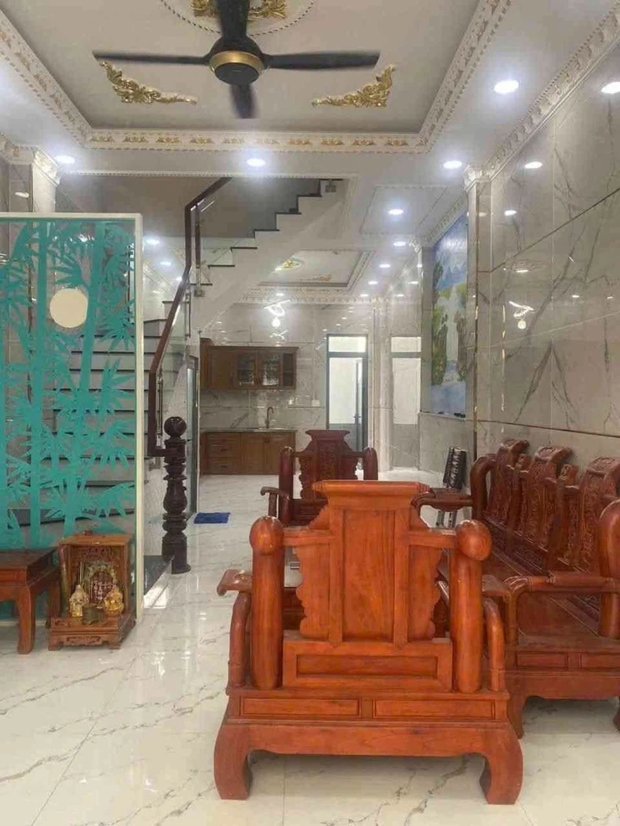 Bán nhà 4 tầng 52.4m2 hẻm ô tô Quận 6 - Ảnh thu nhỏ 2