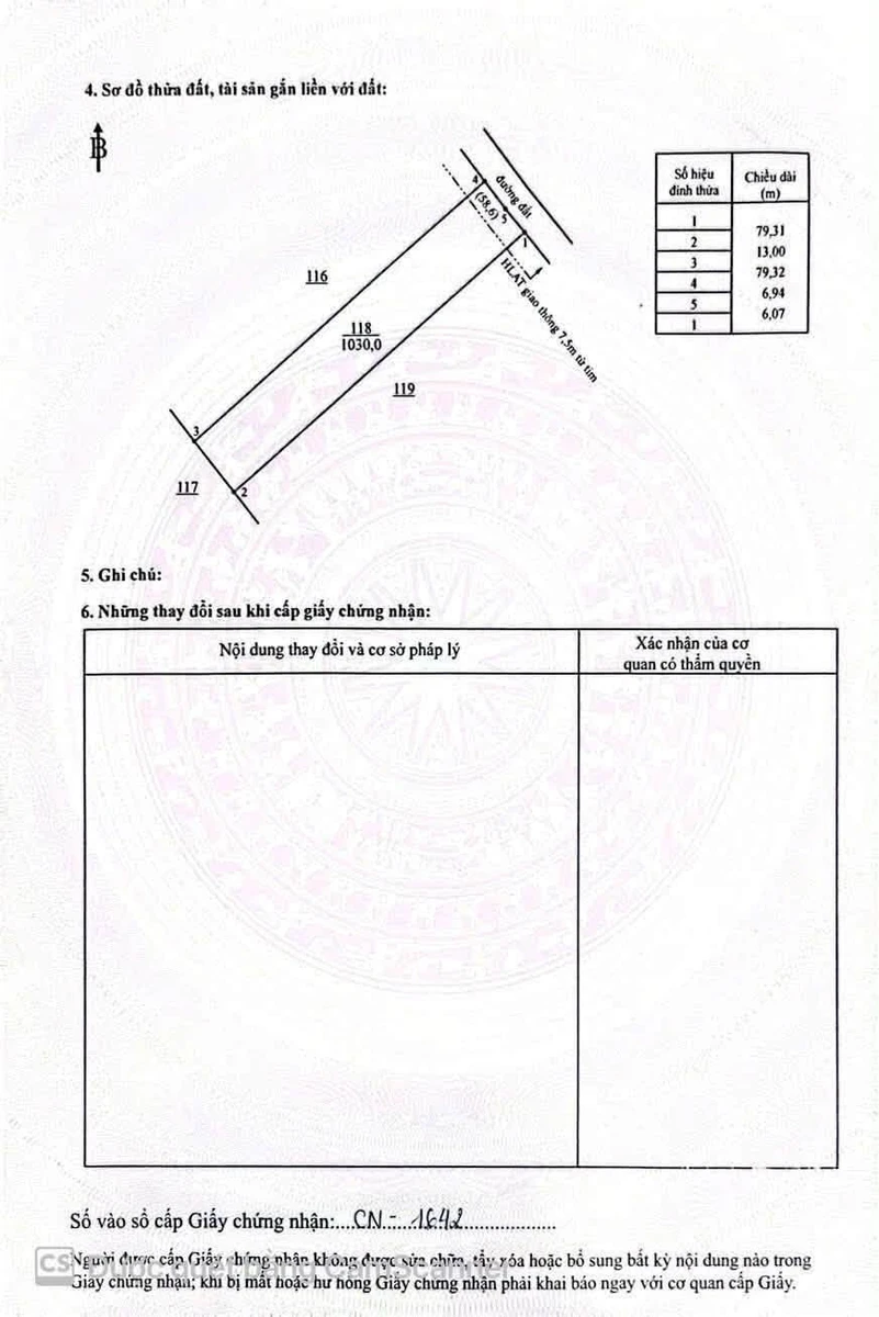 Bán đất 1000m2 Hớn Quản Hóc Môn giá 100 triệu - Ảnh thu nhỏ 4