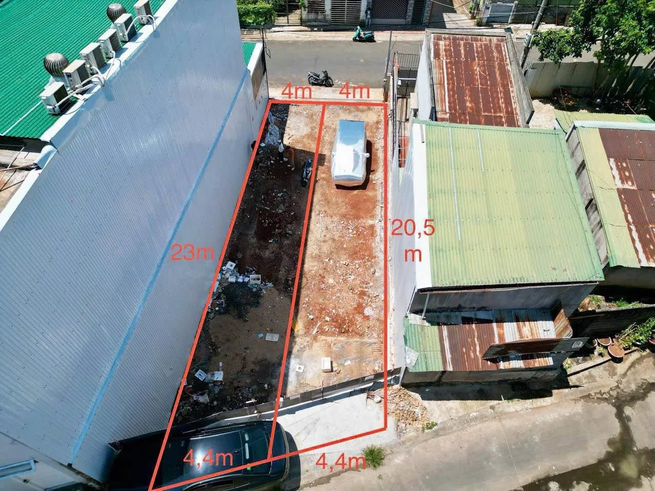Bán 2 lô đất mặt tiền Mạc Đỉnh Chi, 80m², Bình Tân - Ảnh 1