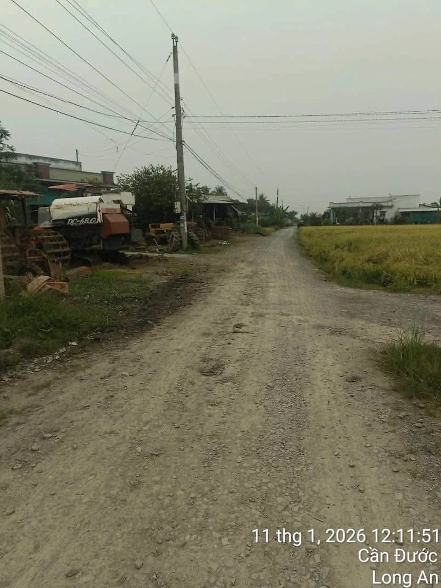 Bán đất thổ cư 1000m2 mặt tiền đường cầu Ông Mộc, Xã Mỹ Lệ, Cần Đước, giá 4,2 tỷ - Ảnh 1