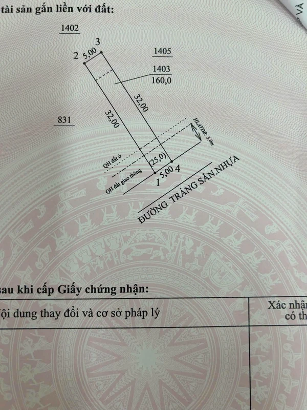 Bán đất Nhựa Trảng Sắn 160m² 1 tỷ 1
