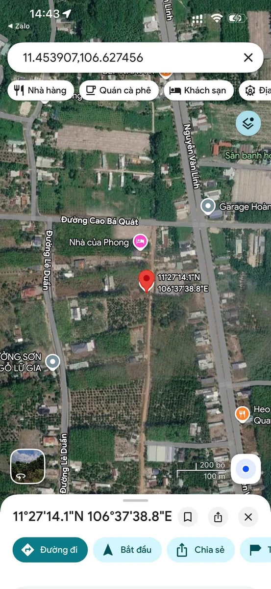 Bán 2 lô đất liền kề 5m mặt tiền Chơn Thành 100m2, 440 triệu - Ảnh 1