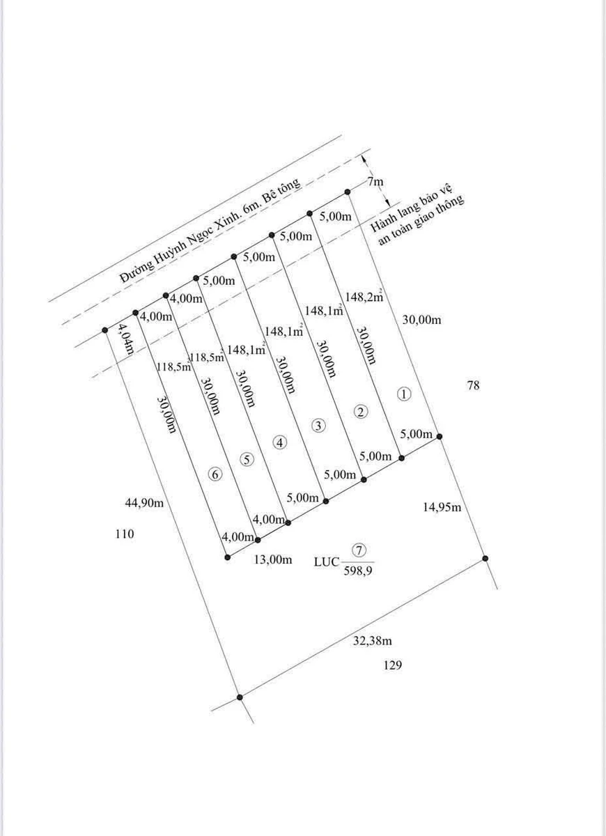 Bán đất thổ cư mặt tiền Huỳnh Ngọc Xinh Tân Trụ 480-650 triệu - Ảnh thu nhỏ 3