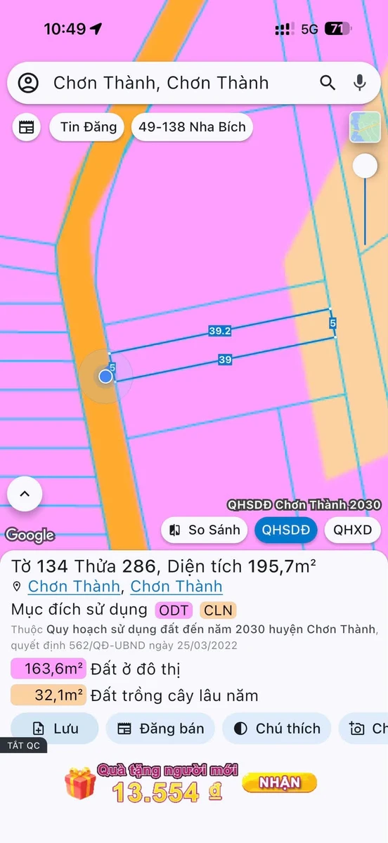 Bán liền kề 100m² sát KCN BECAMEX 440 triệu - Ảnh thu nhỏ 2