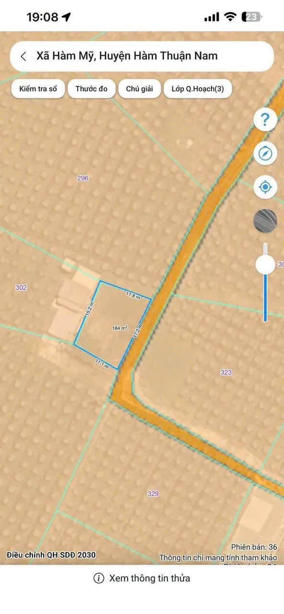 Bán đất 185m2 mặt tiền Hàm Mỹ Phan Thiết 250 triệu - Ảnh thu nhỏ 4