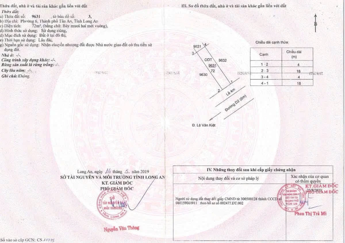Bán lô đất thổ cư 72m² Đường D2, Tây Ninh, 1 tỷ 800 triệu - Ảnh thu nhỏ 4