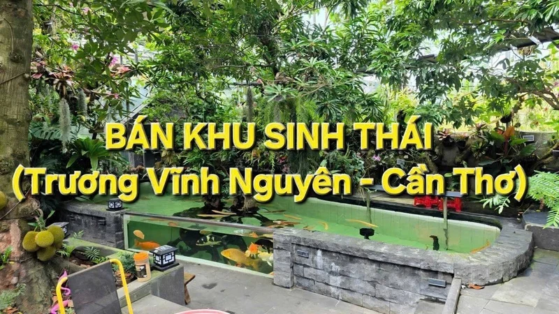 Bán khu sinh thái nghỉ dưỡng 20x110m, giá 33 tỷ, Trương Vĩnh Nguyên, Cái Răng, Cần Thơ