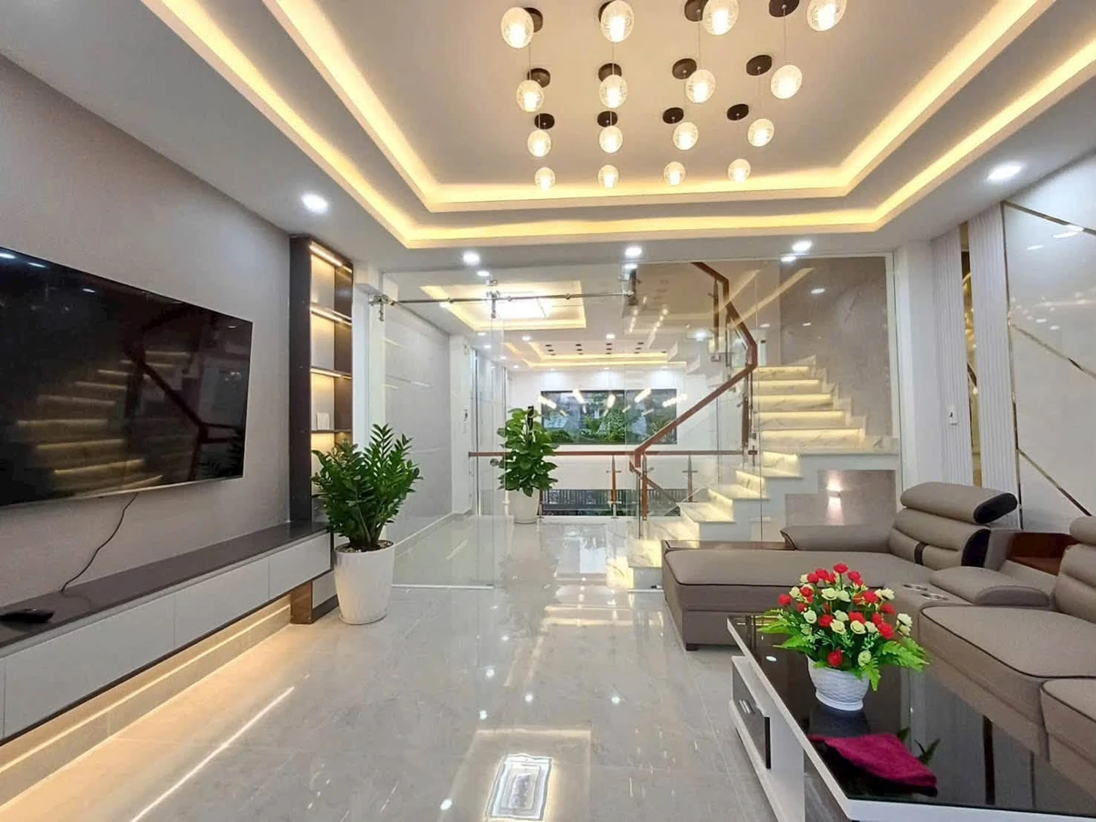 Cho thuê nhà 1 trệt 1 lửng 3 lầu 4PN full nội thất đường Thạnh Xuân 25, Quận 12, 15 triệu/tháng - Ảnh thu nhỏ 2
