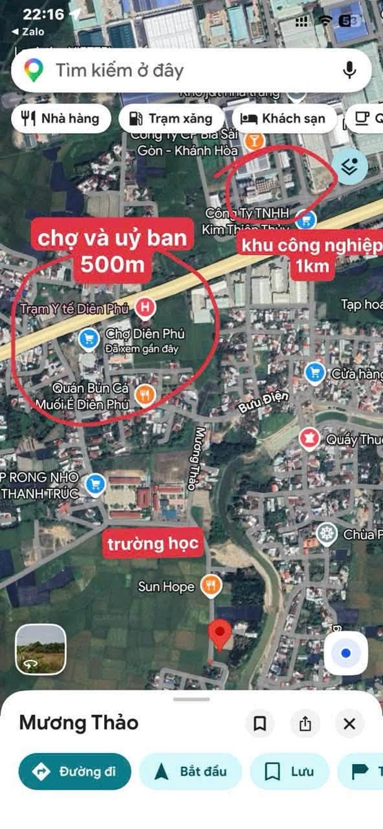 Bán đất Diên Điền 91,1m² ngang 5,3m 690 triệu - Ảnh 1