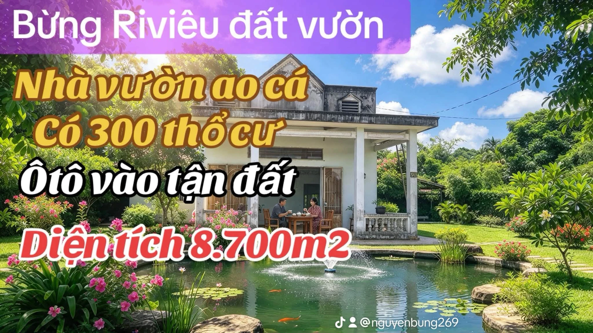 Bán nhà vườn trái cây 8700m2 tại Đồng Nai - 2 tỷ 800 triệu - Ảnh 1