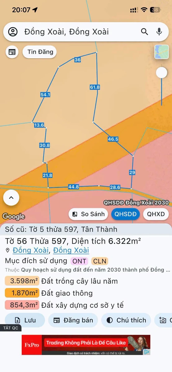 Bán đất mặt tiền Vành Đai 3, 300m², Đồng Xoài, 1,2 tỷ - Ảnh thu nhỏ 2