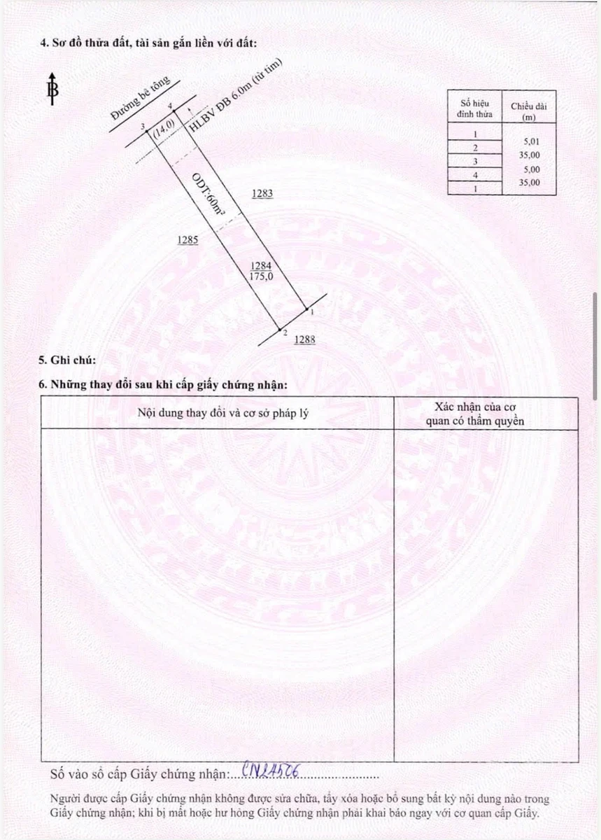 Bán đất nền 60m² đường Khải Hoàn Chơn Thành 590 triệu - Ảnh thu nhỏ 5