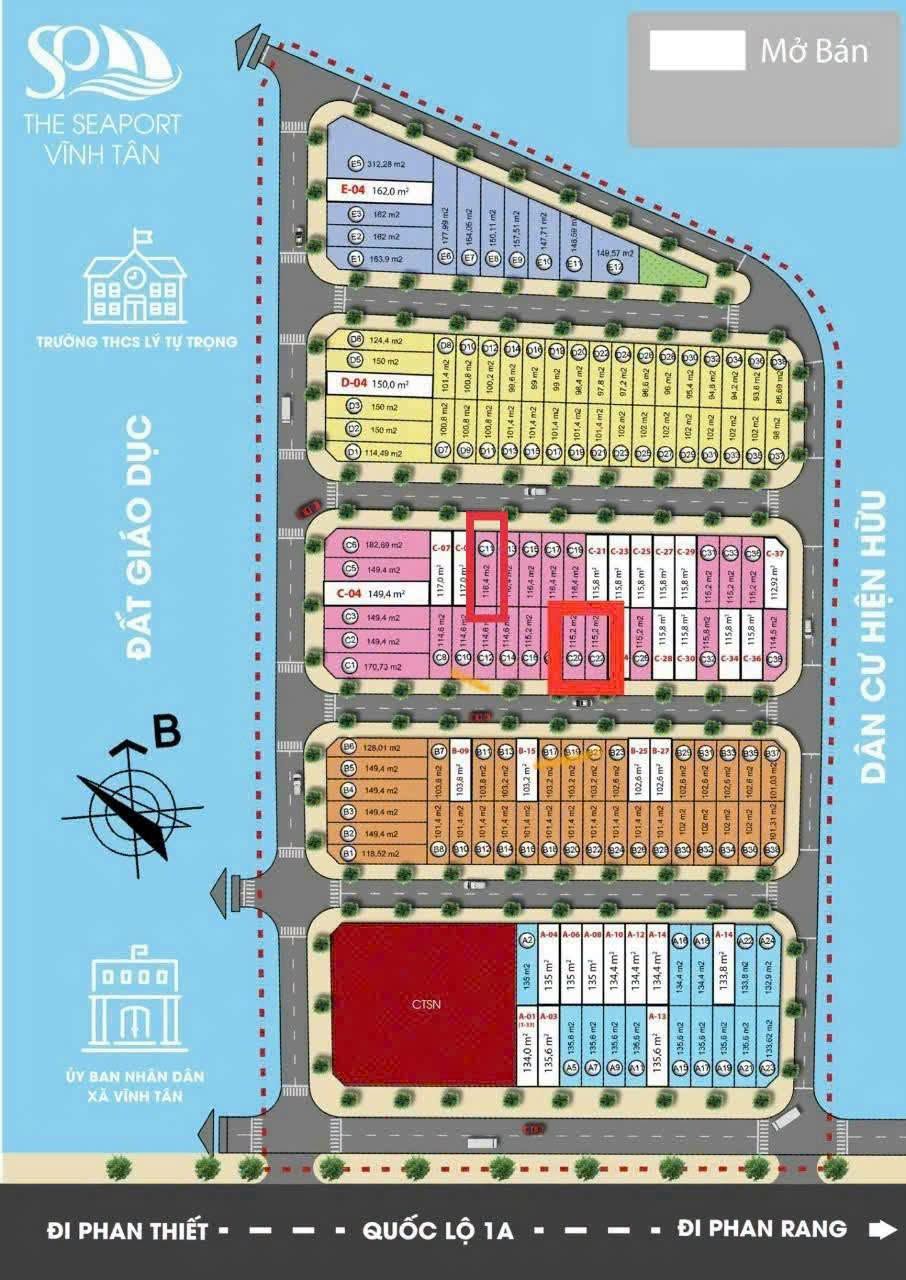 Bán đất nền Vĩnh Tân 116m² giá 650 triệu