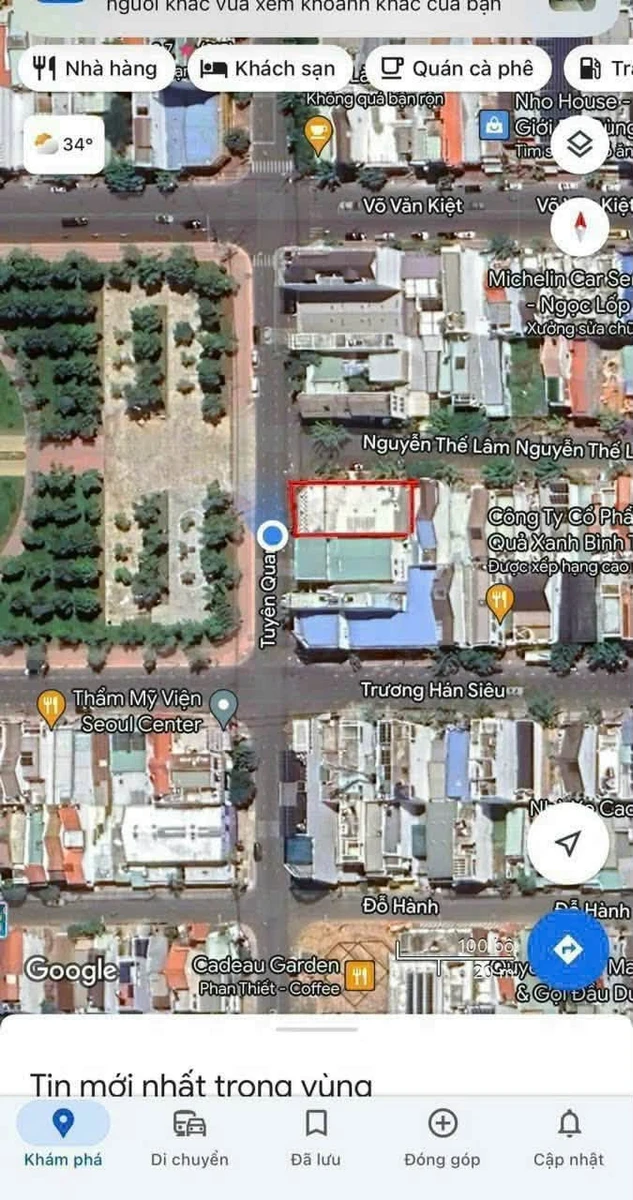 Bán lô góc 2 mặt tiền Tuyên Quang - Nguyễn Phúc Nguyên, 320m2, giá 30 tỷ, trung tâm Phan Thiết - Ảnh 1