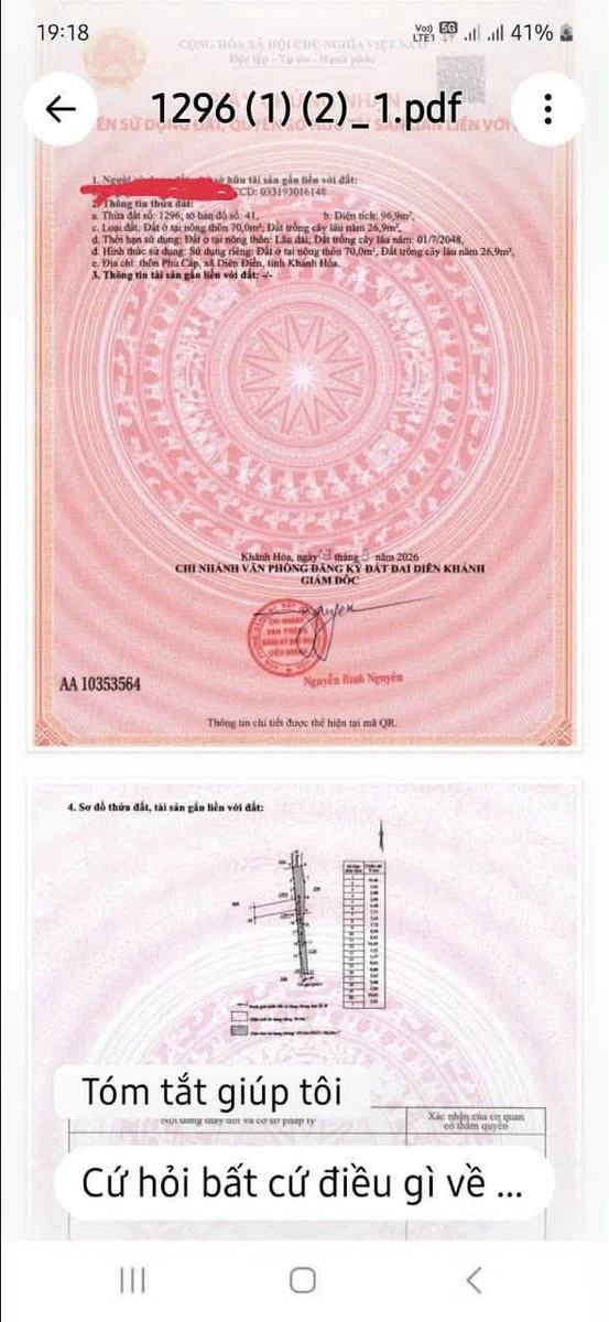Bán đất nền 96m2 Diên Phú 769 triệu Bình Chánh - Ảnh 1