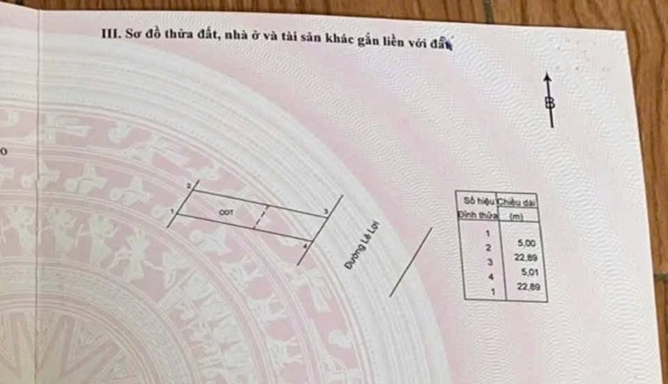 Bán đất mặt tiền Lê Lơi Ngãi Giao 110m² Bà Rịa - Vũng Tàu - Ảnh thu nhỏ 3