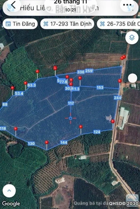Bán 10ha đất tại Hiếu Liêm, Bắc Tân Uyên, Bình Dương