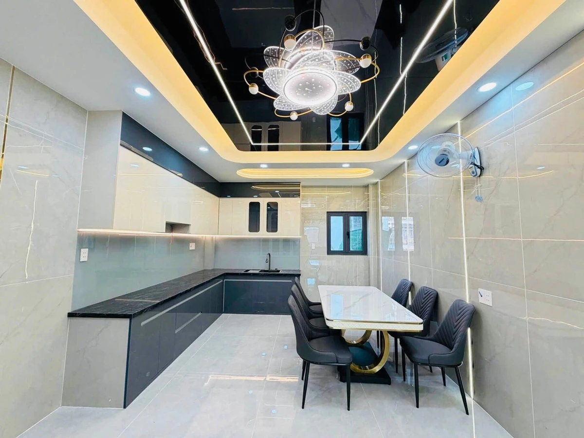 Bán nhà 5 tầng mới 72m2, 5PN 5WC, đường nhựa 8m gần cầu vượt Hương Lộ 2, Bình Tân - Ảnh thu nhỏ 3