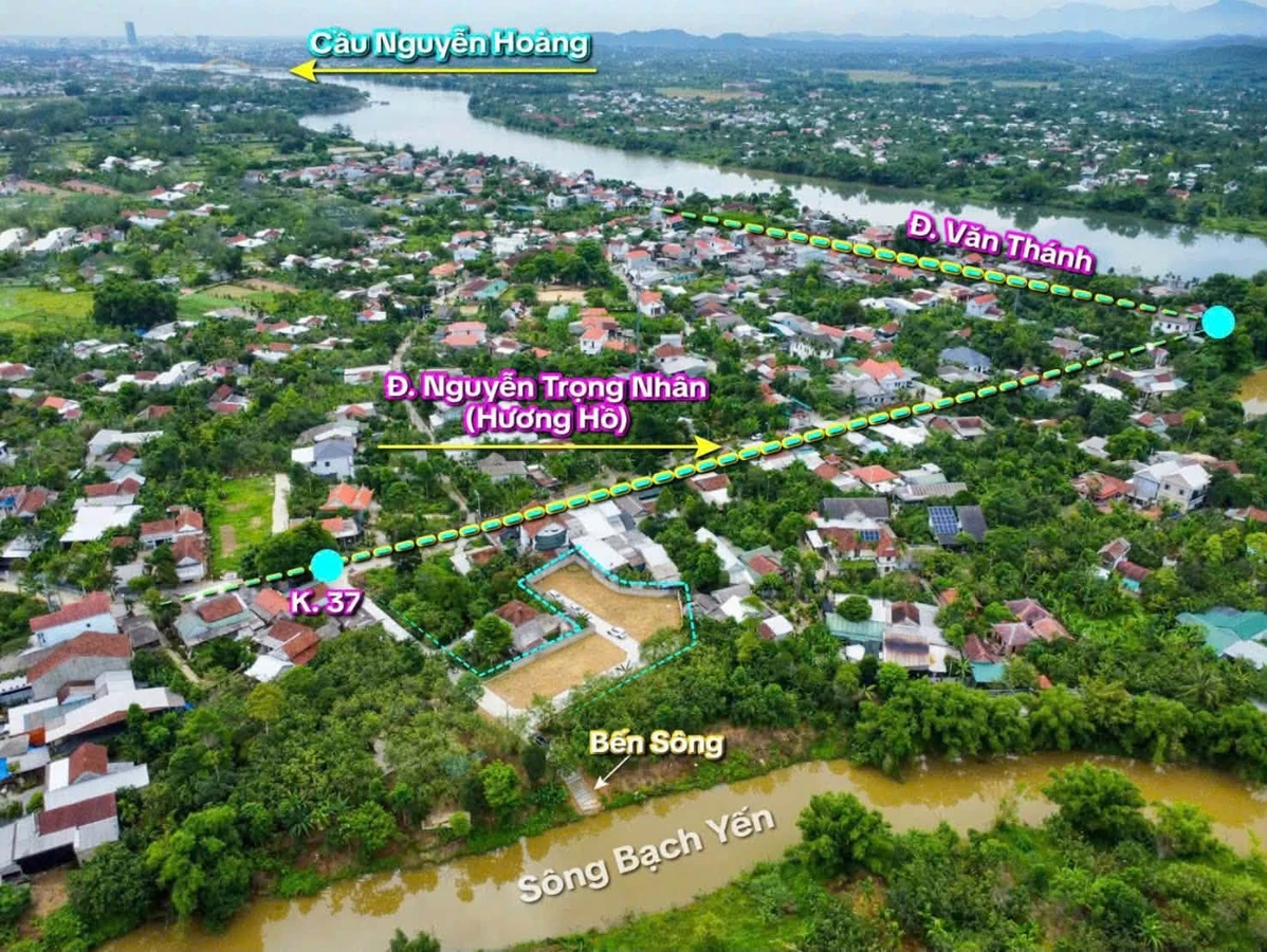 Bán đất 82m² 2 mặt tiền Kim Long, Huế 980 triệu - Ảnh thu nhỏ 2