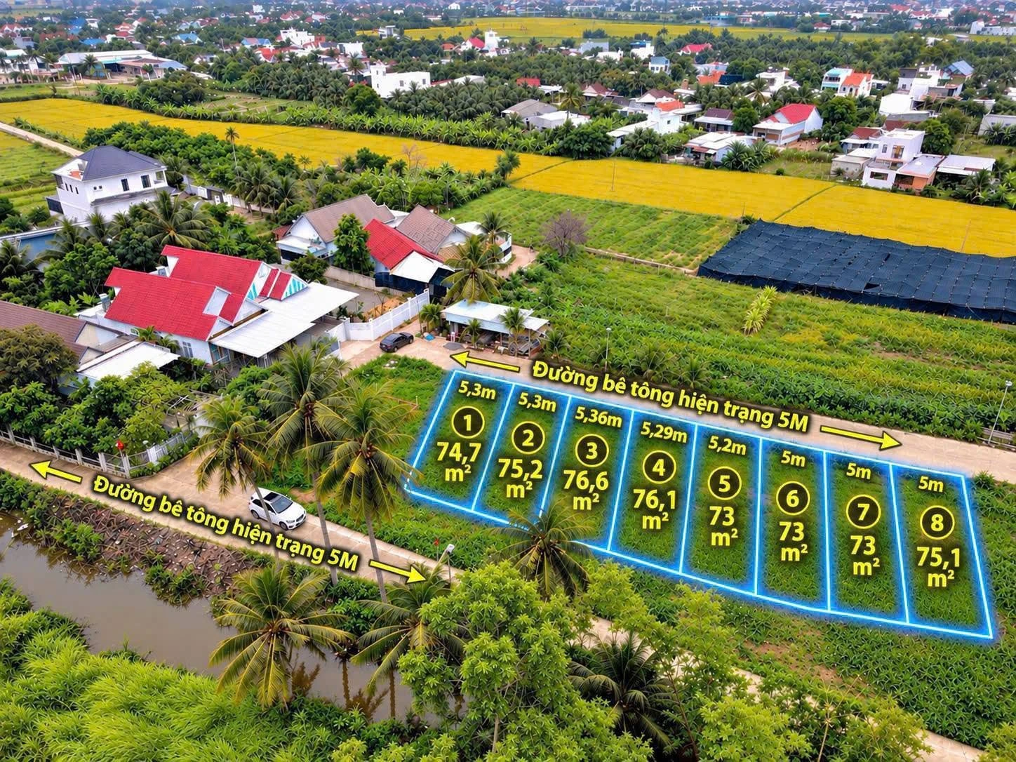 Bán nền đất 75m² Diên Khánh, 945 triệu, sổ hồng - Ảnh 1