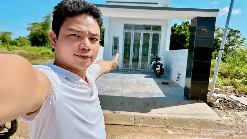 Bán nhà 2 mặt tiền 4x26m Sông Trầu 1 tỷ 90 triệu